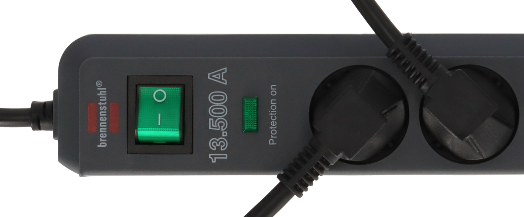 Multiprise Premium-Line avec parasurtenseur 60000A, prises-chargeur USB,  filtre antiparasites, 6 prises, 3m H05VV-F 3G1,5, noir