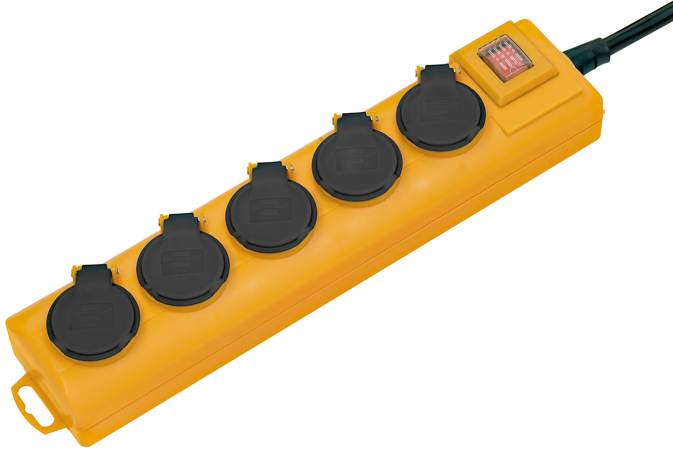 Bloc multiprise avec interrupteur et couleurs individuels 5 prises 2p+t  cordon 3g1. 5mm² - 1. 5m - Équipements électriques - Achat & prix