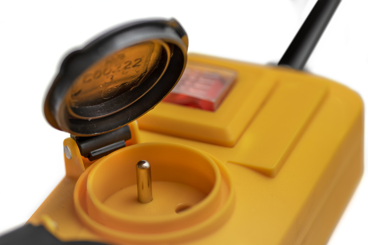 Multiprise Super-Solid SL 554 FR 5 prises avec interrupteur, jaune